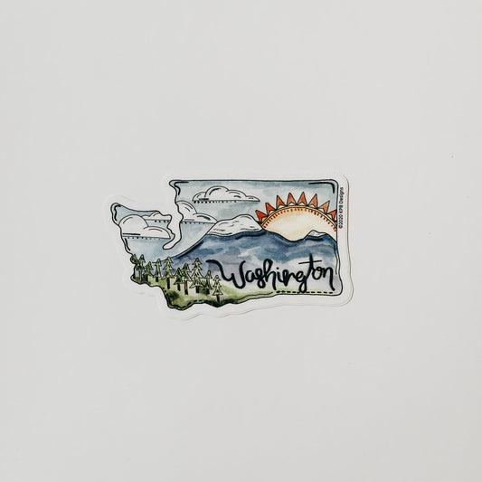 WA Mtns Sticker